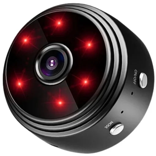 Mini Camera Spion    Wi-Fi, 32 GB, Audio-Video, Vedere infrarosu + card cadou