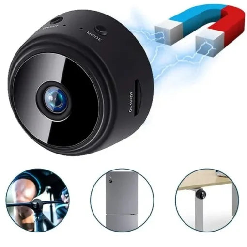 Mini Camera Spion    Wi-Fi, 32 GB, Audio-Video, Vedere infrarosu + card cadou