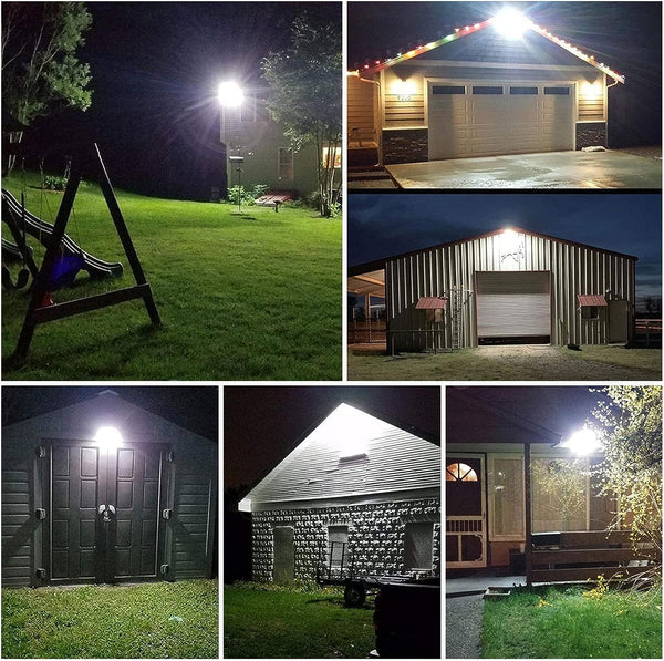 1+1 GRATIS - Proiector LED Cu Panou Solar VELORA, 50W, Control Prin Telecomanda, Senzor Crepuscular + Accesorii+Lampa Solara 100x Led CADOU