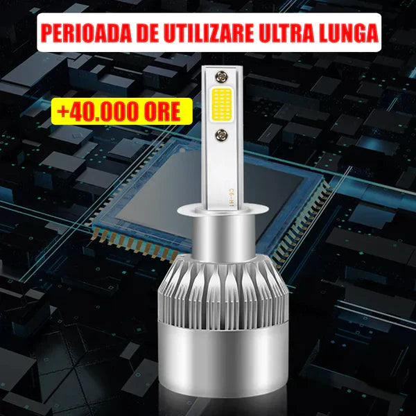 SET BECURI AUTO LED C6 H7, 7600 LUMENI, 36 W