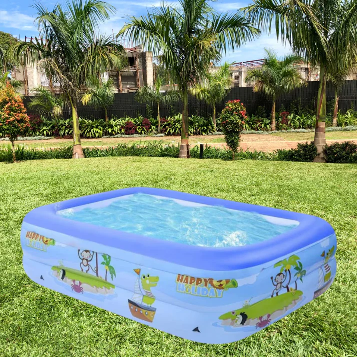 Piscina Gonflabila Premium Copii Si Adulti 115x82x33 cm + Pompa Electrica CADOU