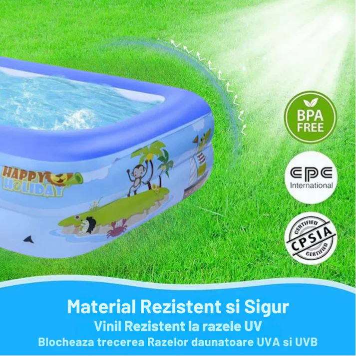 Pachet Promotional: Piscina Copii + Cadita Bebe + Pompa