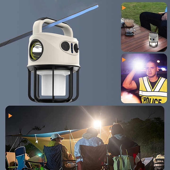 Lanterna Multifuncțională –USB, 10W – Putere și versatilitate în orice situație!