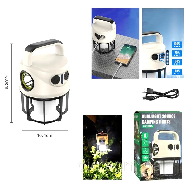 Lanterna Multifuncțională –USB, 10W – Putere și versatilitate în orice situație!