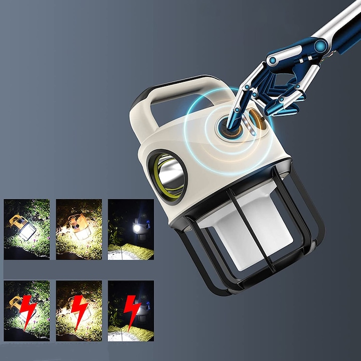 Lanterna Multifuncțională –USB, 10W – Putere și versatilitate în orice situație!