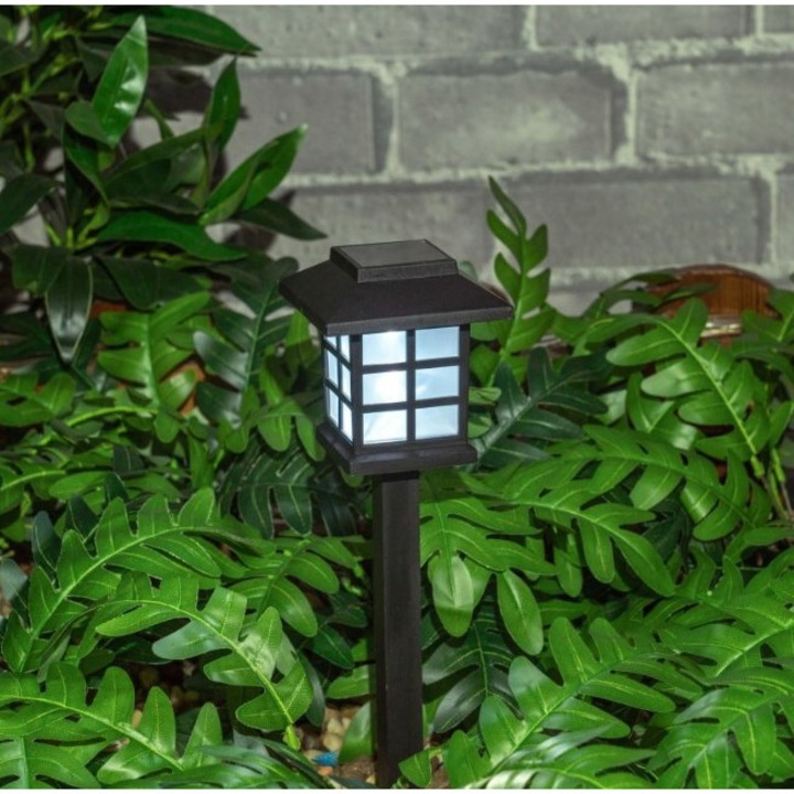 Set 4x Lămpi Solare LED Tip Japonez – Eleganță și Lumină Caldă pentru Grădina Ta