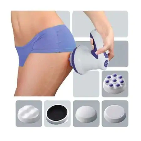 1+1 GRATIS: Aparat de masaj Good Tone cu 5 capete INCLUSE pentru tonifiere si relaxare