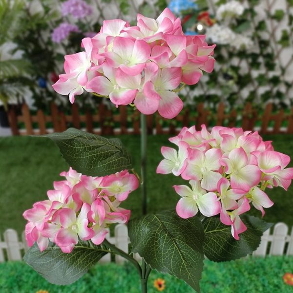 Set 2X Lampa Solara Decorativa de Gradina Flori Roz cu LED 80Cm, Iluminat Exterior, Rezistent la Apa, Decor Ambiental pentru Curte si terasa+ CADOU