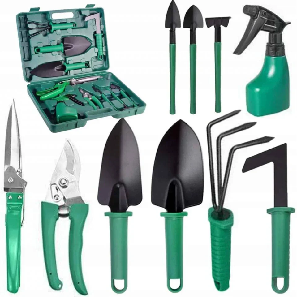 Set 10 Unelte Profesionale Tools 3 Omni Pentru Gradinarit + Geanta De Transport CADOU