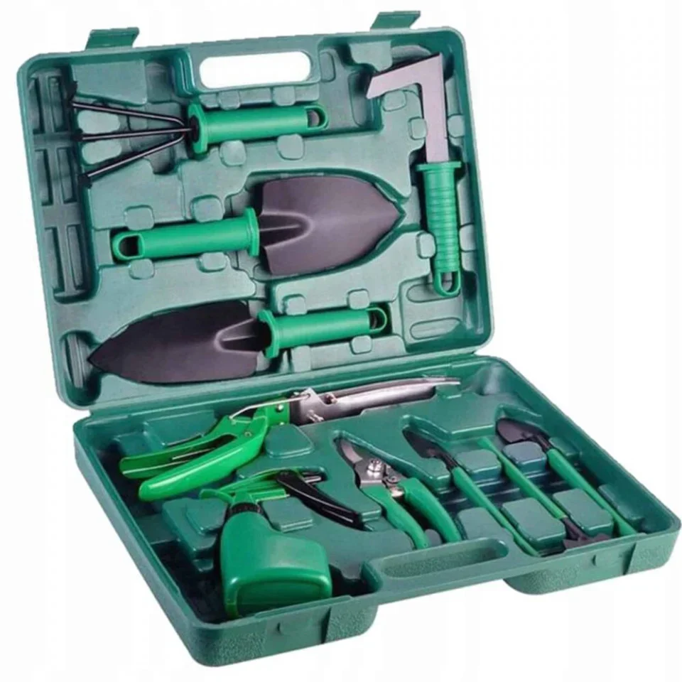 Set 10 Unelte Profesionale Tools 3 Omni Pentru Gradinarit + Geanta De Transport CADOU