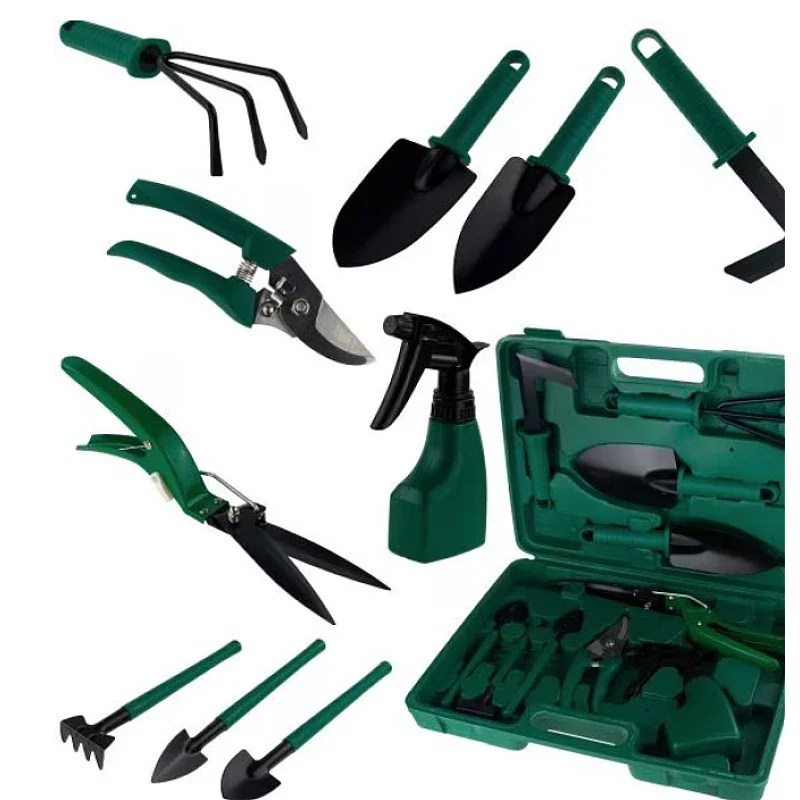 Set 10 Unelte Profesionale Tools 3 Omni Pentru Gradinarit + Geanta De Transport CADOU
