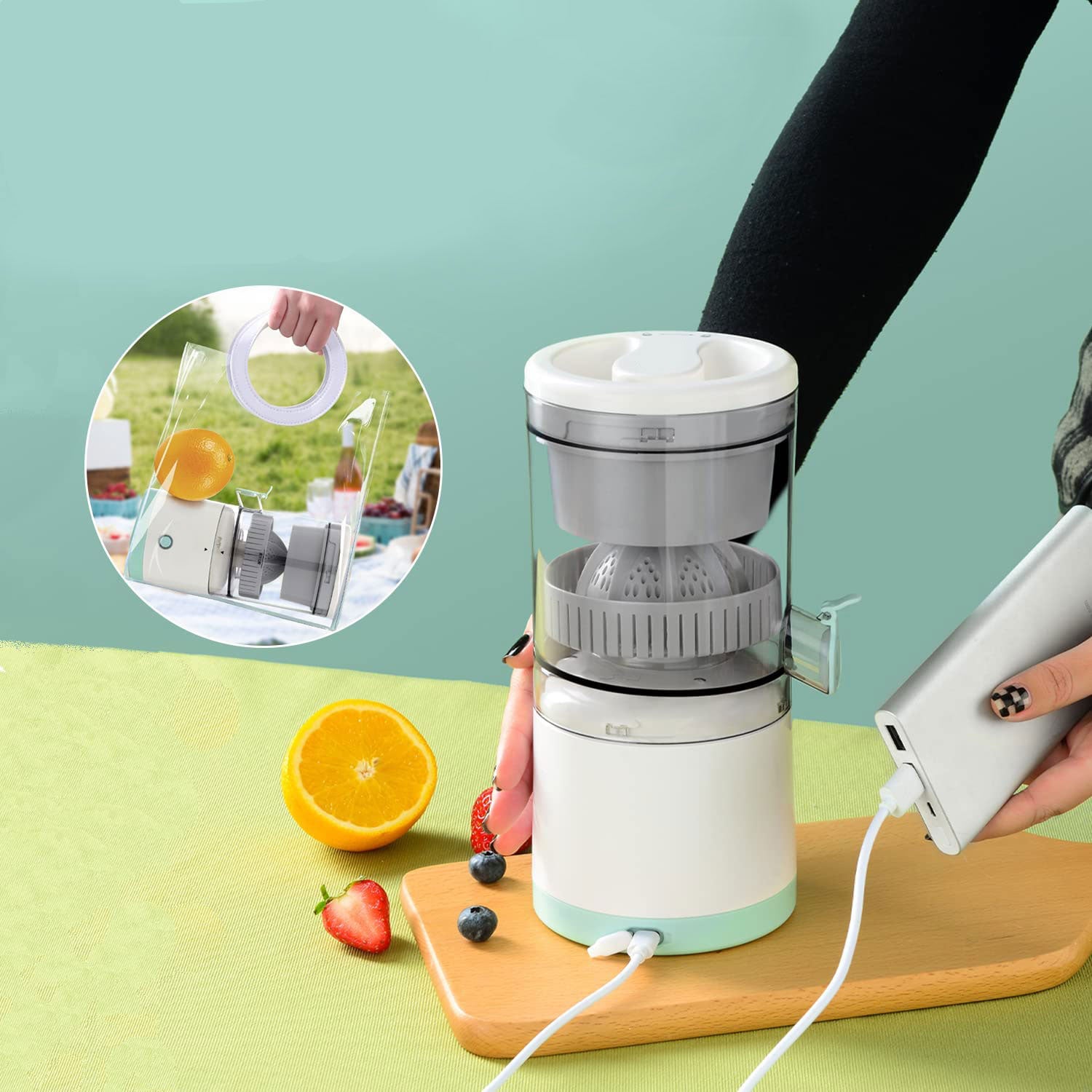 Storcător Electric de Citrice Portabil