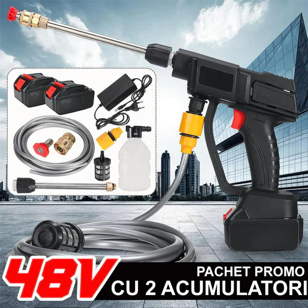 Aparat De Spalat Cu Presiune cu 2 ACUMULATORI de 48V +7 acccesorii cadou