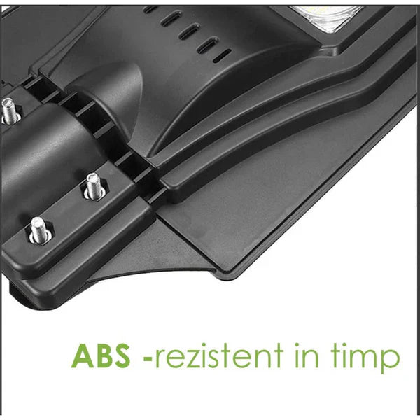 Lampa Stradala Cu Incarcare Solara VELORA, Panou Solar Integrat,  Putere Mare + Stalp De Sustinere CADOU + Acesorii+Lampa Solara 100x Led CADOU