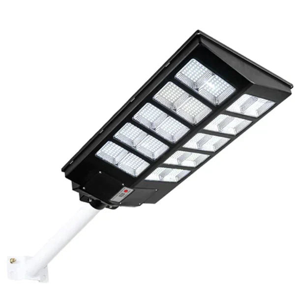 Lampa Stradala Cu Incarcare Solara VELORA, Panou Solar Integrat,  Putere Mare + Stalp De Sustinere CADOU + Acesorii+Lampa Solara 100x Led CADOU
