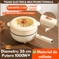 Tigaie Electrica Multifunctionala FRYING POT, Putere 1000W, Diametru 26 cm, Capacitate 3L