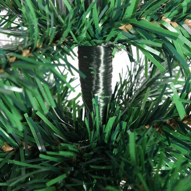 Brad de craciun 180cm, 380 frunze, 40x95 cm diametru picior + SET Complet accesorii pentru impodobit