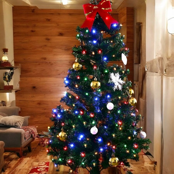 Instalație LED pe rolă – decorațiune luminoasă pentru brad și casă, lungime 100 metri