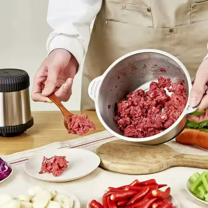 Tocator Electric Multifunctional,Capacitate 5L, Pentru Carne, Fructe si Legume, Bol Din Inox